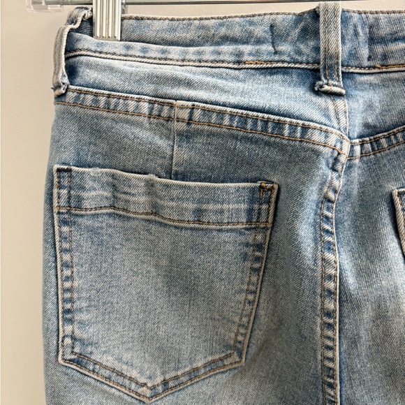 We The Free Vintage Style CRVY High Rise Raw Hem Straight Leg Jeans Size 26 - Picture 10 of 17